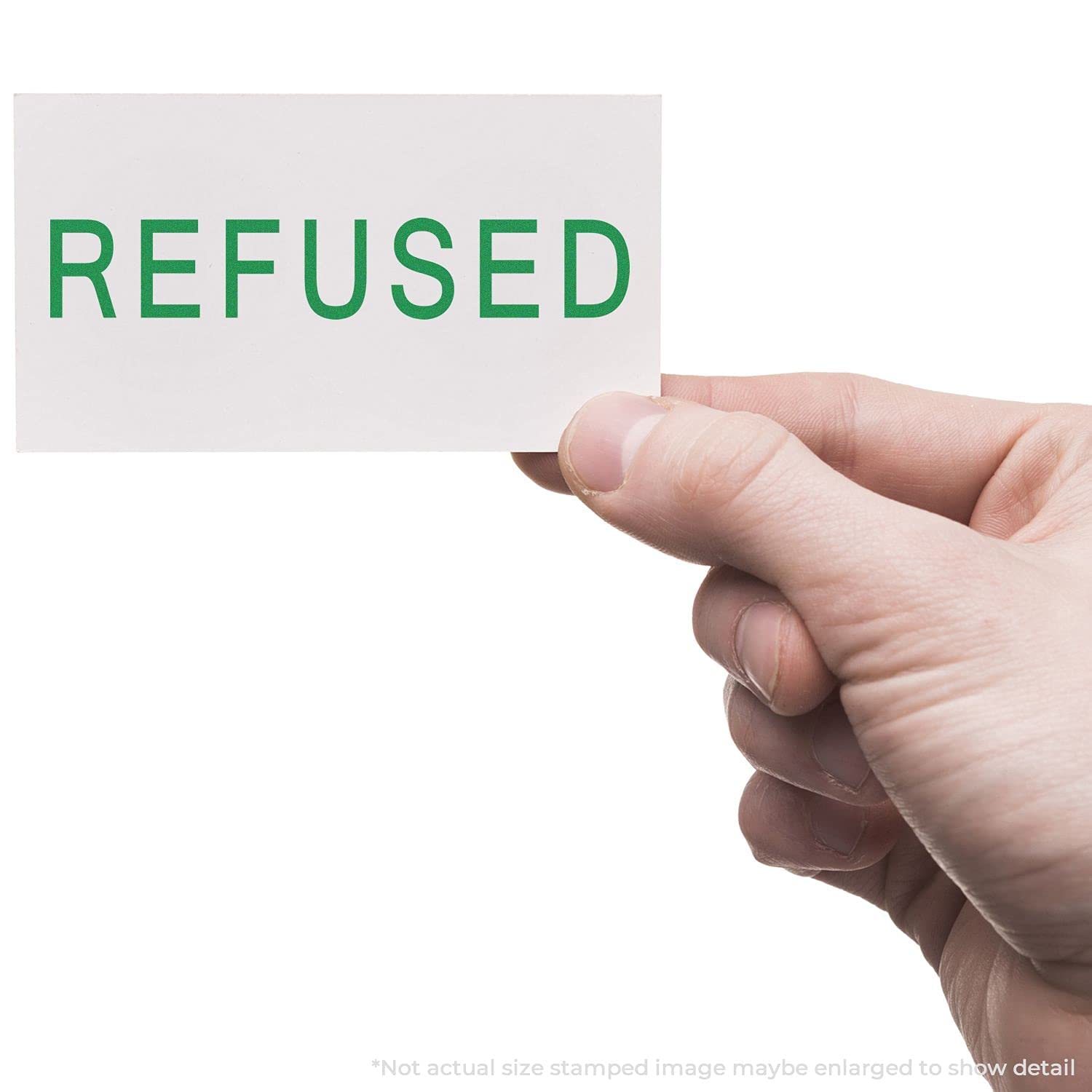 Slim Pre-Inked Refused Stamp - Red Ink - Image 5