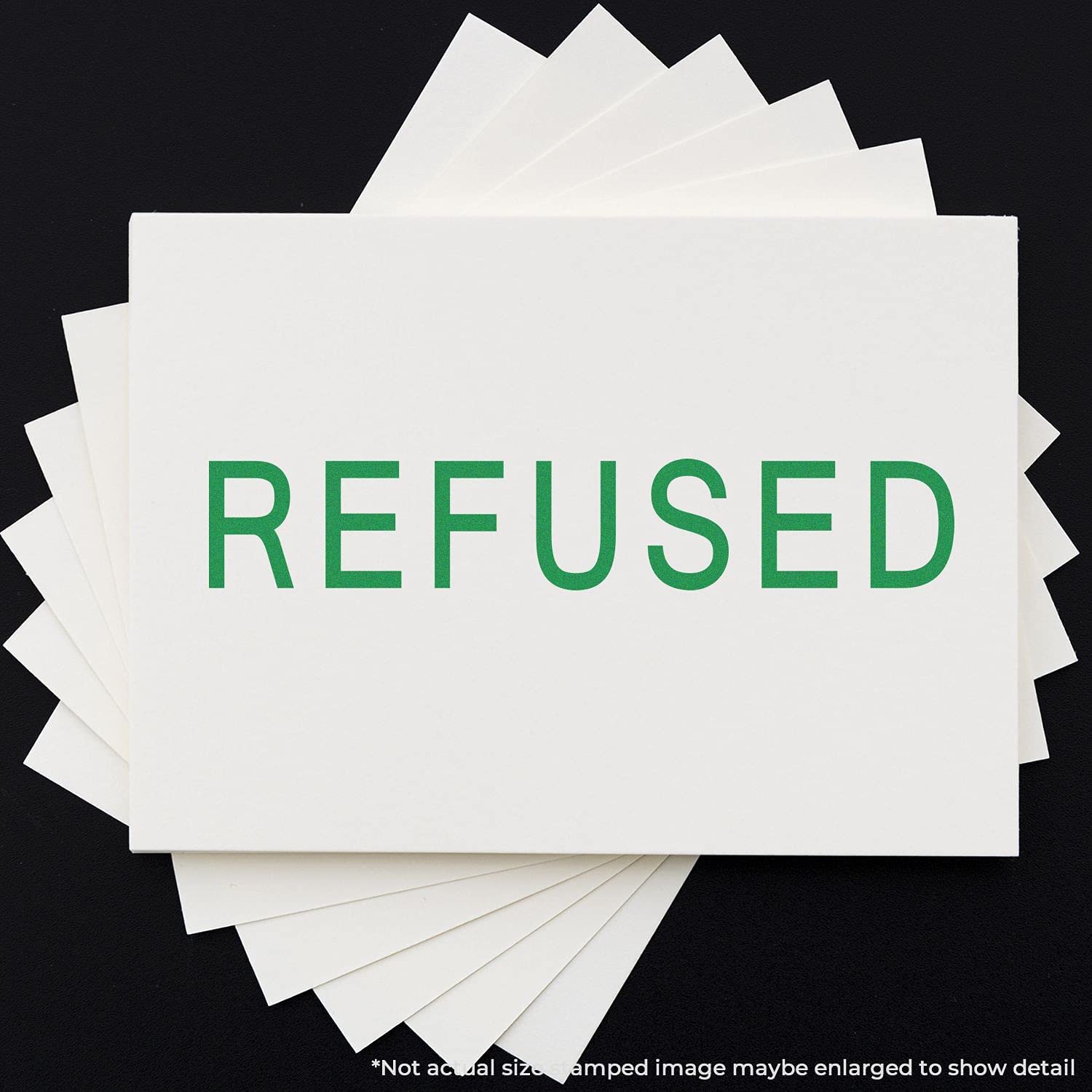Slim Pre-Inked Refused Stamp - Red Ink - Image 6