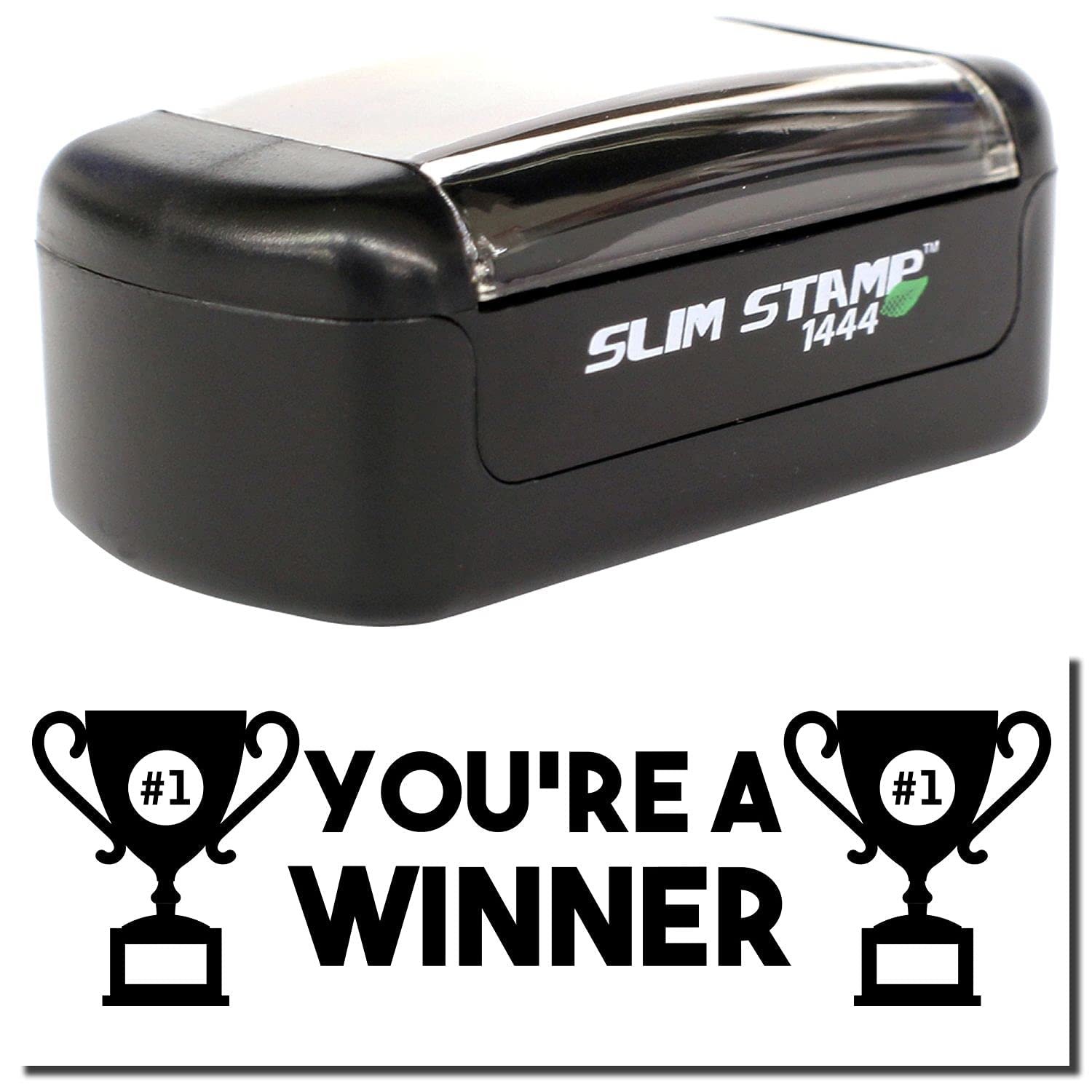 Slim Pre-Inked You're a Winner Stamp - Black Ink - Image 3