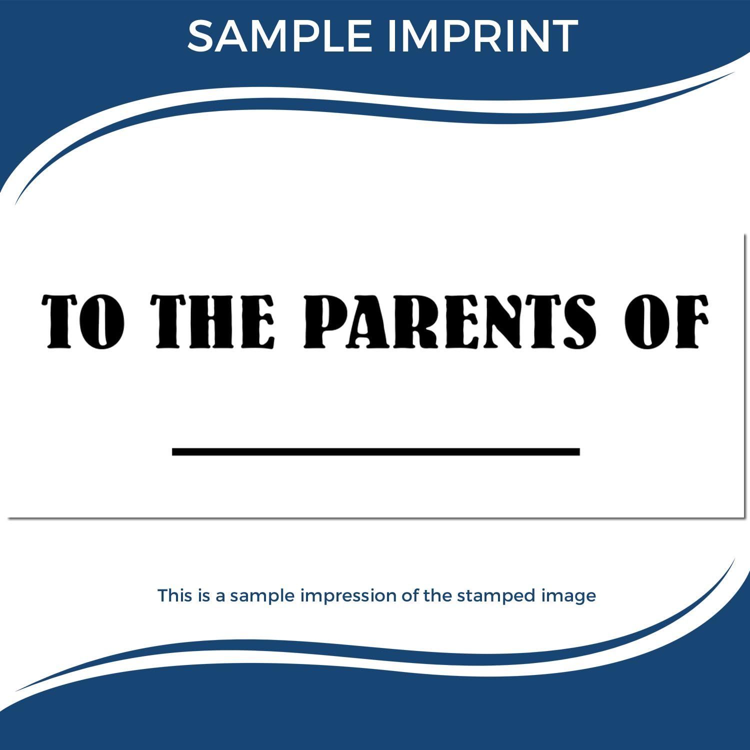 Slim Style Homework Stamp, Pre-Inked 'To The Parents Of' with Black Ink, Rectangular Rubber Stamp, 1/2" x 1-1/2", Ideal for English Teachers - Image 7