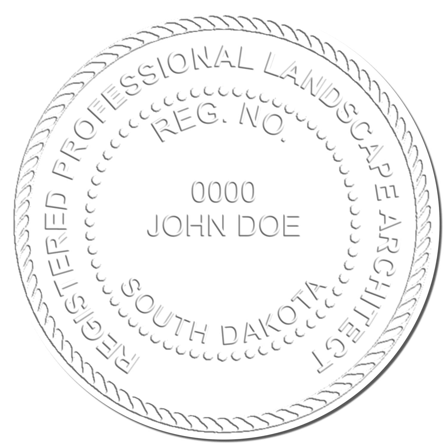 South Dakota Professional Landscape Architect Seal, Handheld Size 2", Ideal for SD Landscape Architects - Easy-to-Use Seal for South Dakota Landscape Architecture Projects, Professional Seals - Image 4