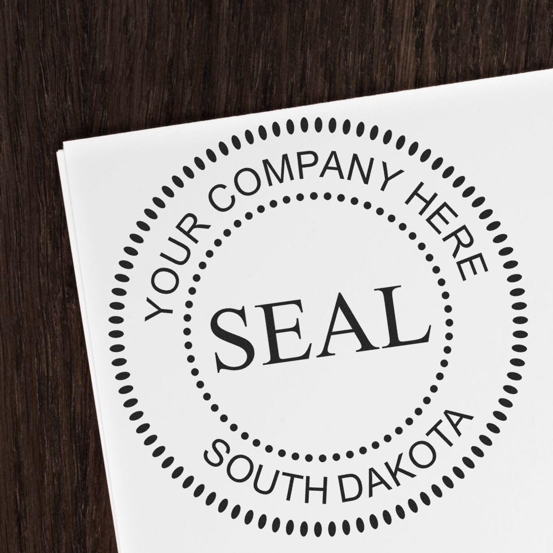 South Dakota Self-Inking Corporate Seal Stamp, 1-5/8 Size, South Dakota Company Stamp, Personalized, Personalized Corporation Seal, Personalized Company Stamp Seal, Self-Ink Stamp, SD Stamp - Image 4