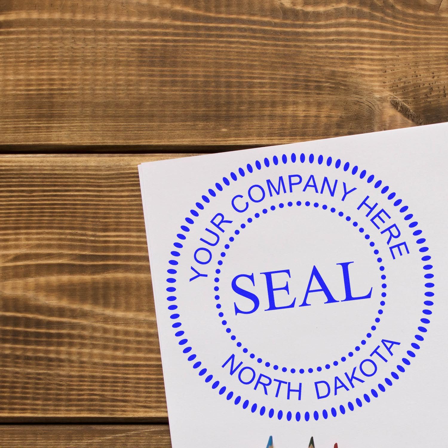 South Dakota Self-Inking Corporate Seal Stamp, 1-5/8 Size, South Dakota Company Stamp, Personalized, Personalized Corporation Seal, Personalized Company Stamp Seal, Self-Ink Stamp, SD Stamp - Image 6