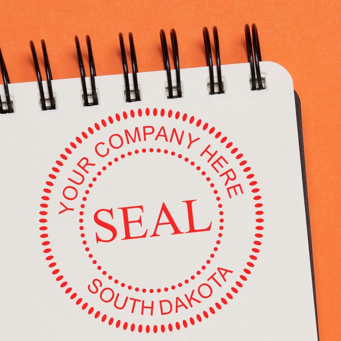 South Dakota Self-Inking Corporate Seal Stamp, 1-5/8 Size, South Dakota Company Stamp, Personalized, Personalized Corporation Seal, Personalized Company Stamp Seal, Self-Ink Stamp, SD Stamp - Image 7