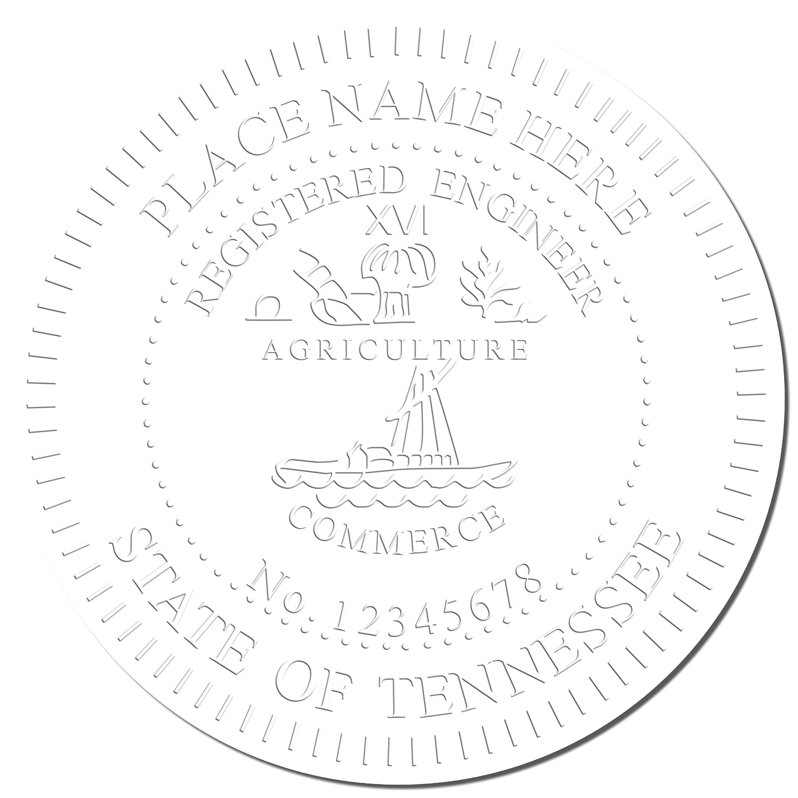 Premium Handheld Tennessee PE Seal - Registered Professional Engineer Seal for Tennessee Engineers, Size 2" - Ideal for Tennessee Engineer, Tennessee Engineer Seal, Professional Embossed Seal - Image 4