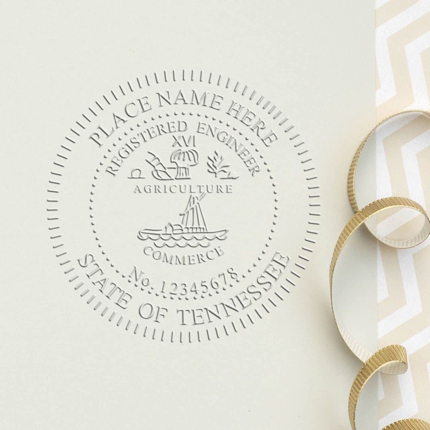 Premium Handheld Tennessee PE Seal - Registered Professional Engineer Seal for Tennessee Engineers, Size 2" - Ideal for Tennessee Engineer, Tennessee Engineer Seal, Professional Embossed Seal - Image 7