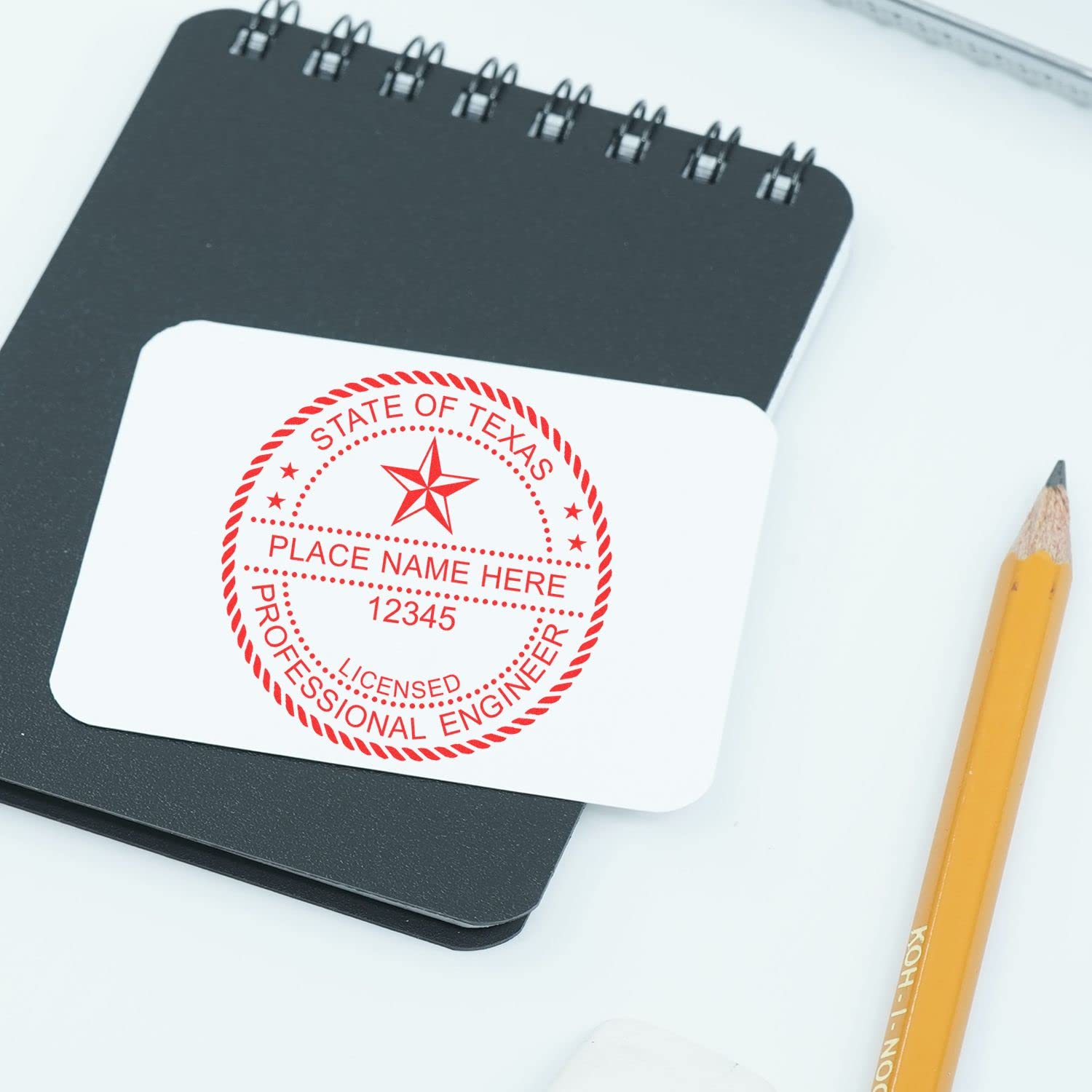 Texas Engineer Stamp Self-Inking, Professional Engineer Wet Stamp for Texas PE, Size 1-5/8, Ideal for Texas Professional Engineer, PE Stamp Texas - for Official Use and Documentation - Image 7