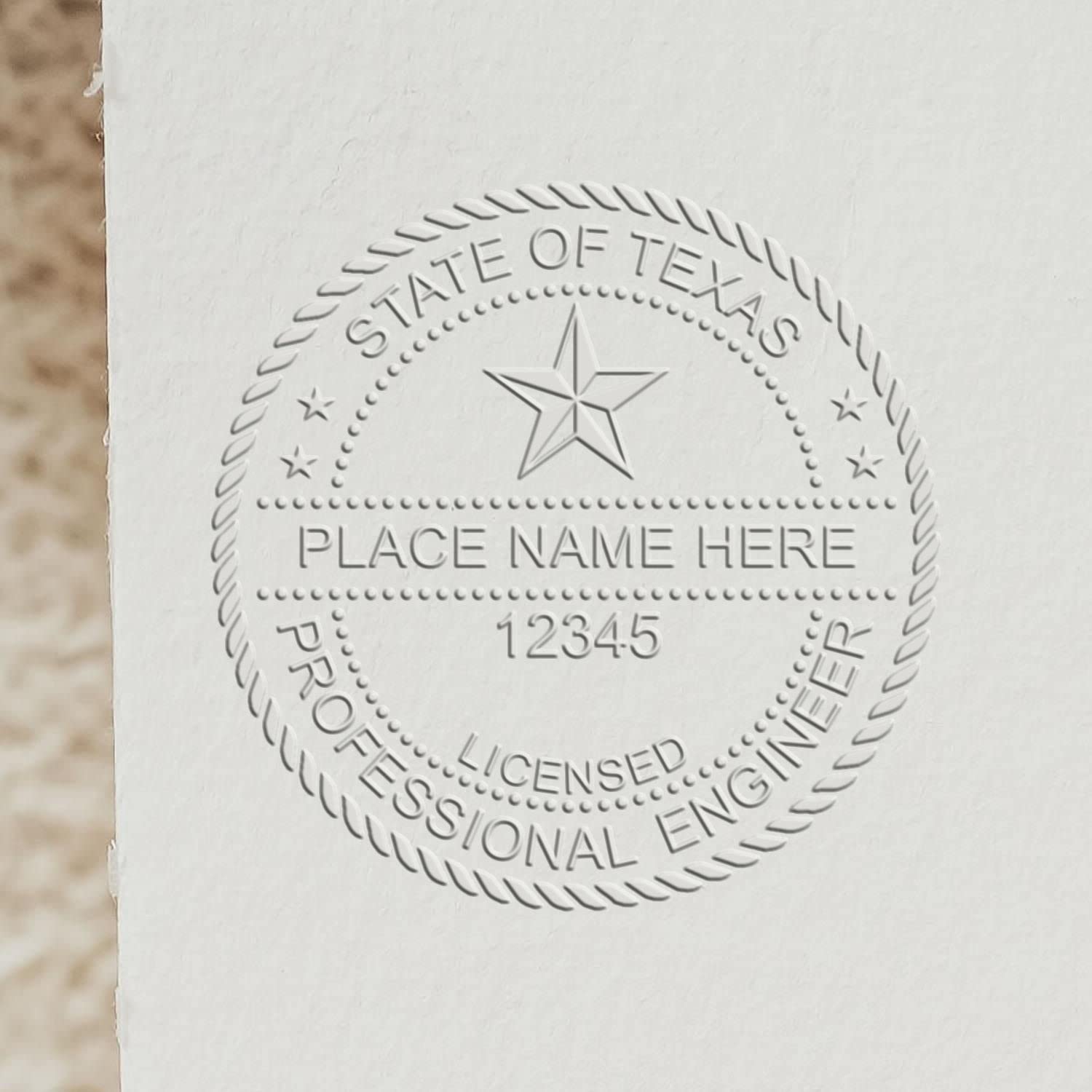 Premium Handheld Texas PE Seal - Ideal for Texas Licensed Professional Engineers, Texas Engineer Seal, Size 1-5/8, for Official Documentation - Essential Tool for Texas Engineers, Engineer Seal Texas - Image 6
