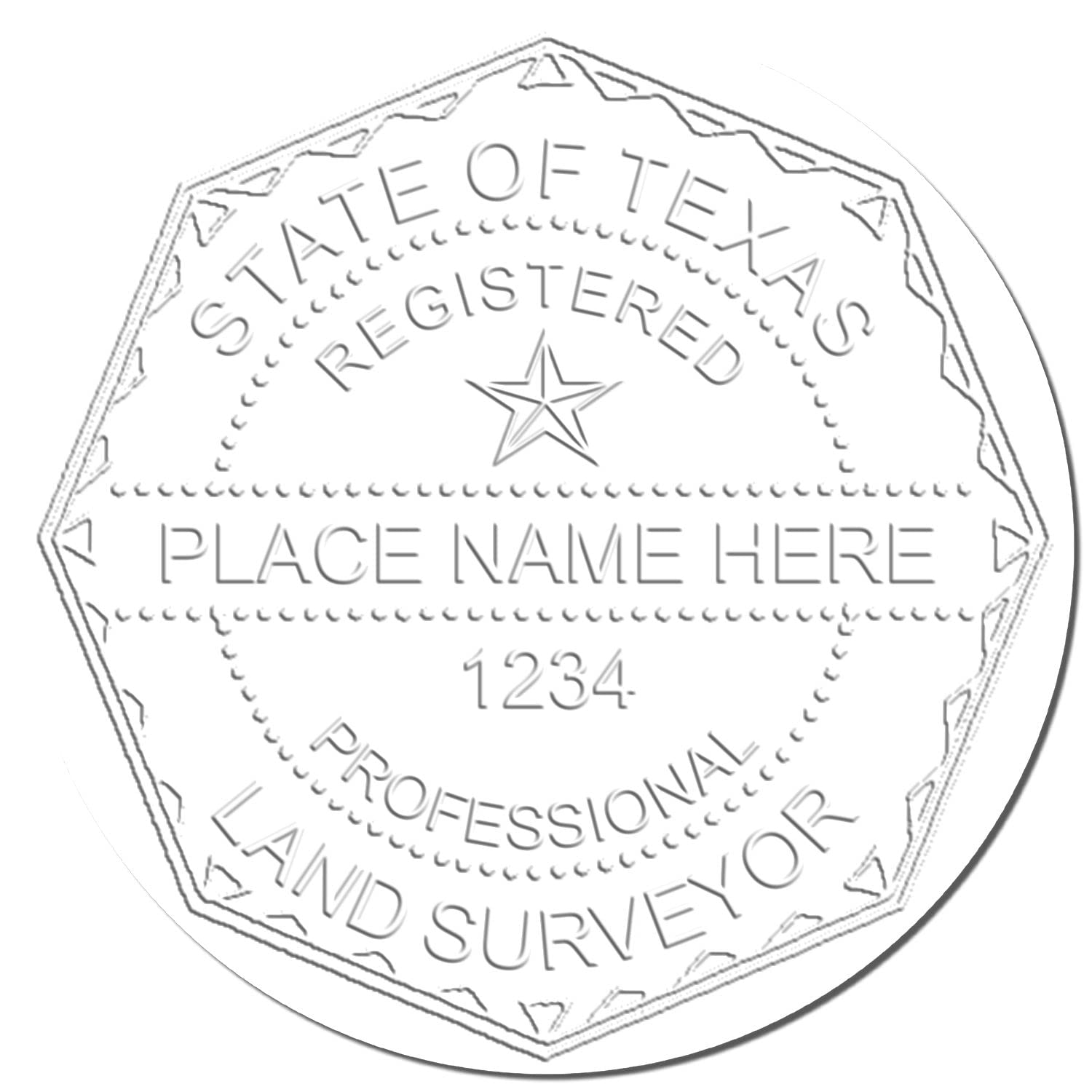 Texas Professional Land Surveyor Seal - Premium Quality Texas PLS Seal, Ideal for Texas Land Surveyors, 1-3/4 Size, Red Soft Seal - Perfect Tool for Professional Land Surveying in Texas - Image 4