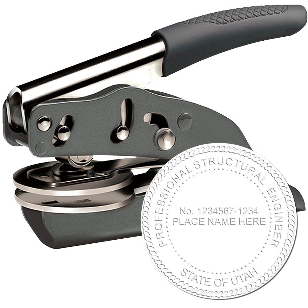 Utah PE Seal - Grey Soft Professional Engineer Stamp, 1-3/4 Size - Ideal UT Professional Engineer Seal for Licensed Utah Professional Engineers, Engineer Seal Utah, PE Seal UT Utah - Image 2