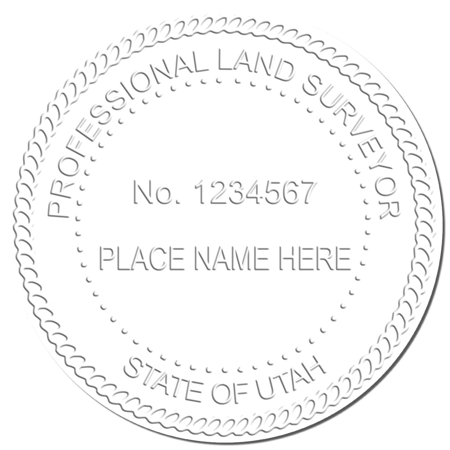 Utah Professional Land Surveyor Seal - Handheld Utah PLS Seal, Ideal for Utah Land Surveyors, Size 1-1/2 - Perfect Tool for Accurate Land Surveying in Utah, Utah Professional Land Surveying - Image 4