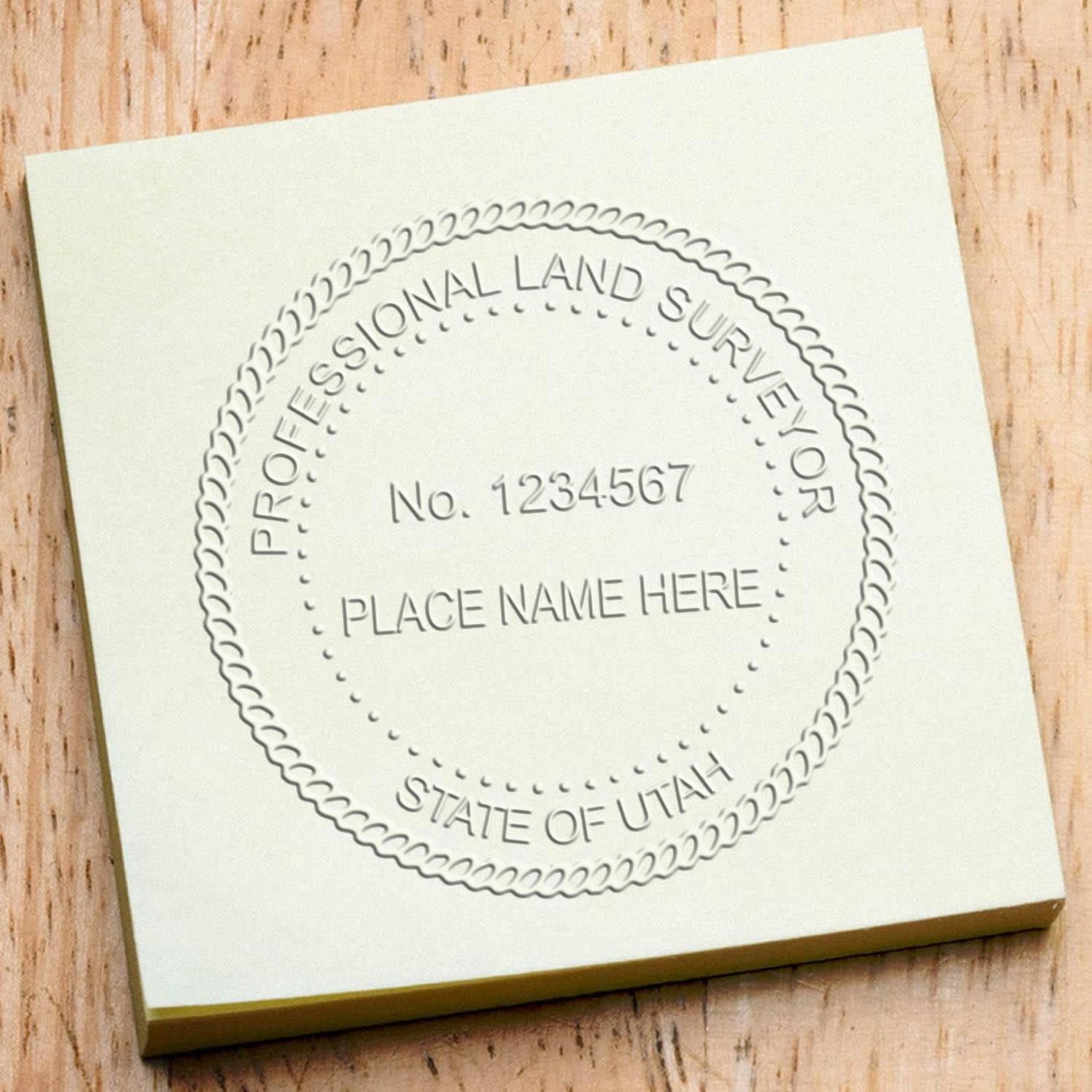 Utah Professional Land Surveyor Seal - Handheld Utah PLS Seal, Ideal for Utah Land Surveyors, Size 1-1/2 - Perfect Tool for Accurate Land Surveying in Utah, Utah Professional Land Surveying - Image 6