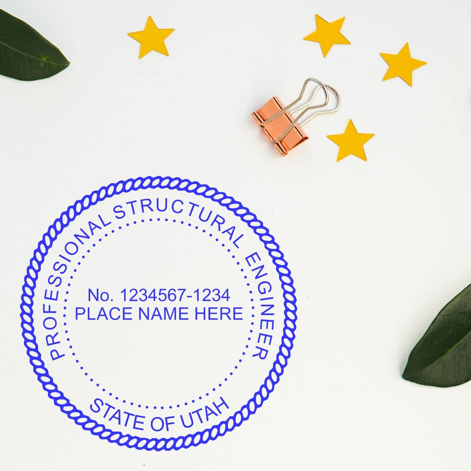 Utah Structural Engineer Stamp, Self-Inking Professional Engineering Seal, PE Stamp Utah Structural, Ideal for Utah Professional Structural Engineer, 1-3/4 Size, Easy to Use, Utah UT Engineer Seal - Image 6