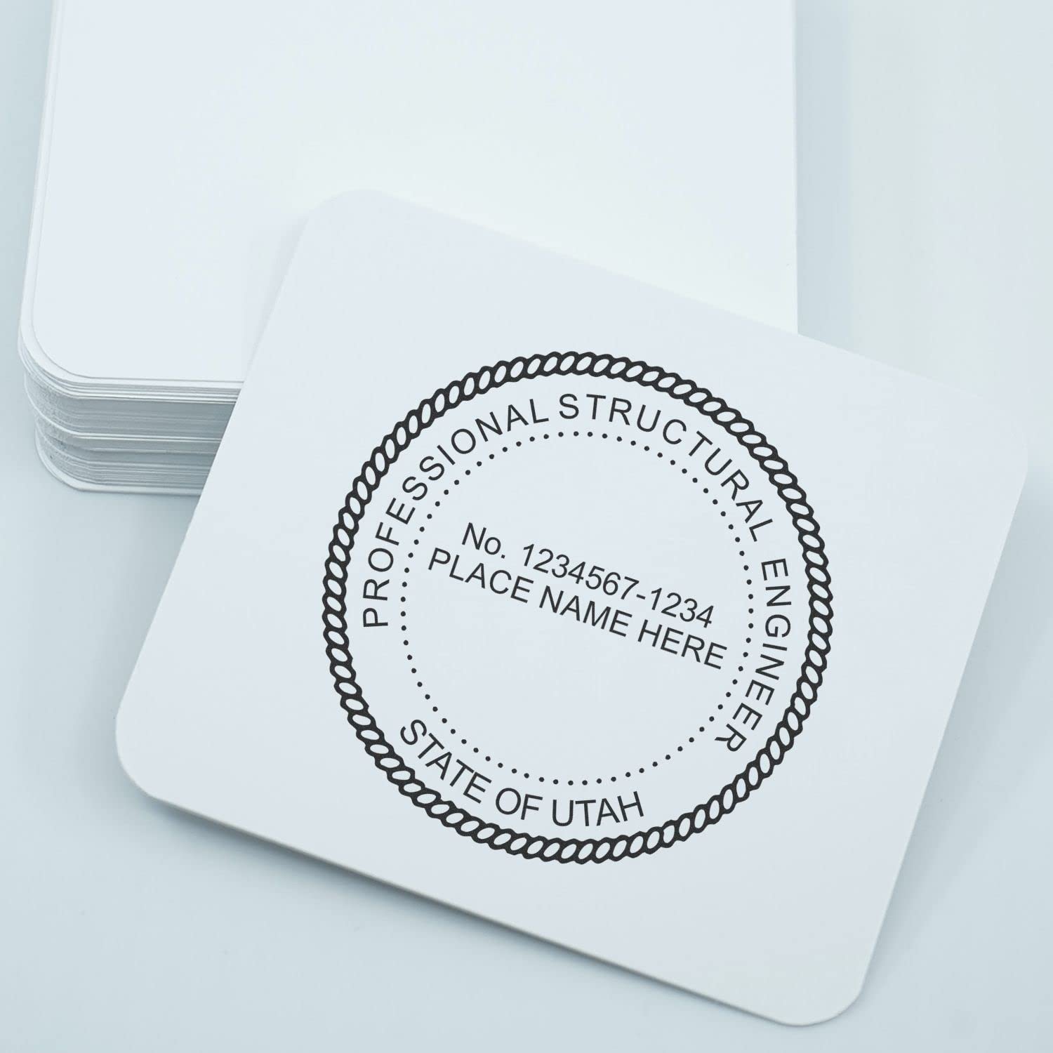 Utah Structural Engineer Stamp, Self-Inking Professional Engineering Seal, PE Stamp Utah Structural, Ideal for Utah Professional Structural Engineer, 1-3/4 Size, Easy to Use, Utah UT Engineer Seal - Image 7