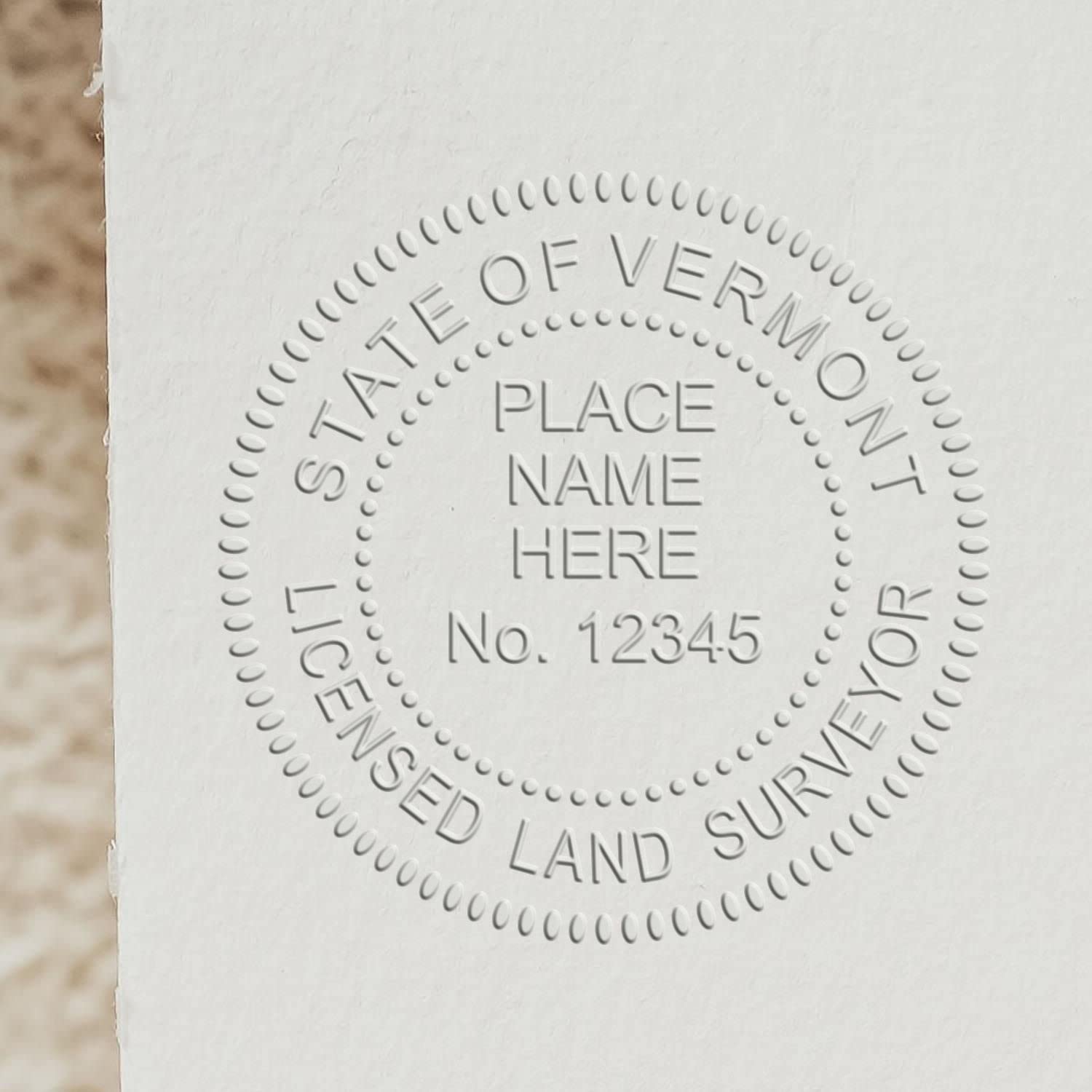 VT PLS Seal - Heavy Duty, Long Reach Embosser for Vermont Land Surveyors, Size 1-5/8 - Ideal for Professional Vermont Surveyors - Vermont Land Surveyor Seal - Reliable Embossing Tool - Image 6