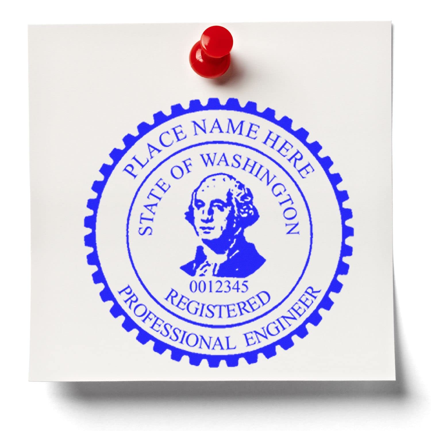 Washington Engineer Stamp Self-Inking, PE Stamp Washington - Premium Quality, 1-3/4 Size Stamp for Washington Professional Engineer - Ideal for Official Documentation - Washington WA Engineer Seal