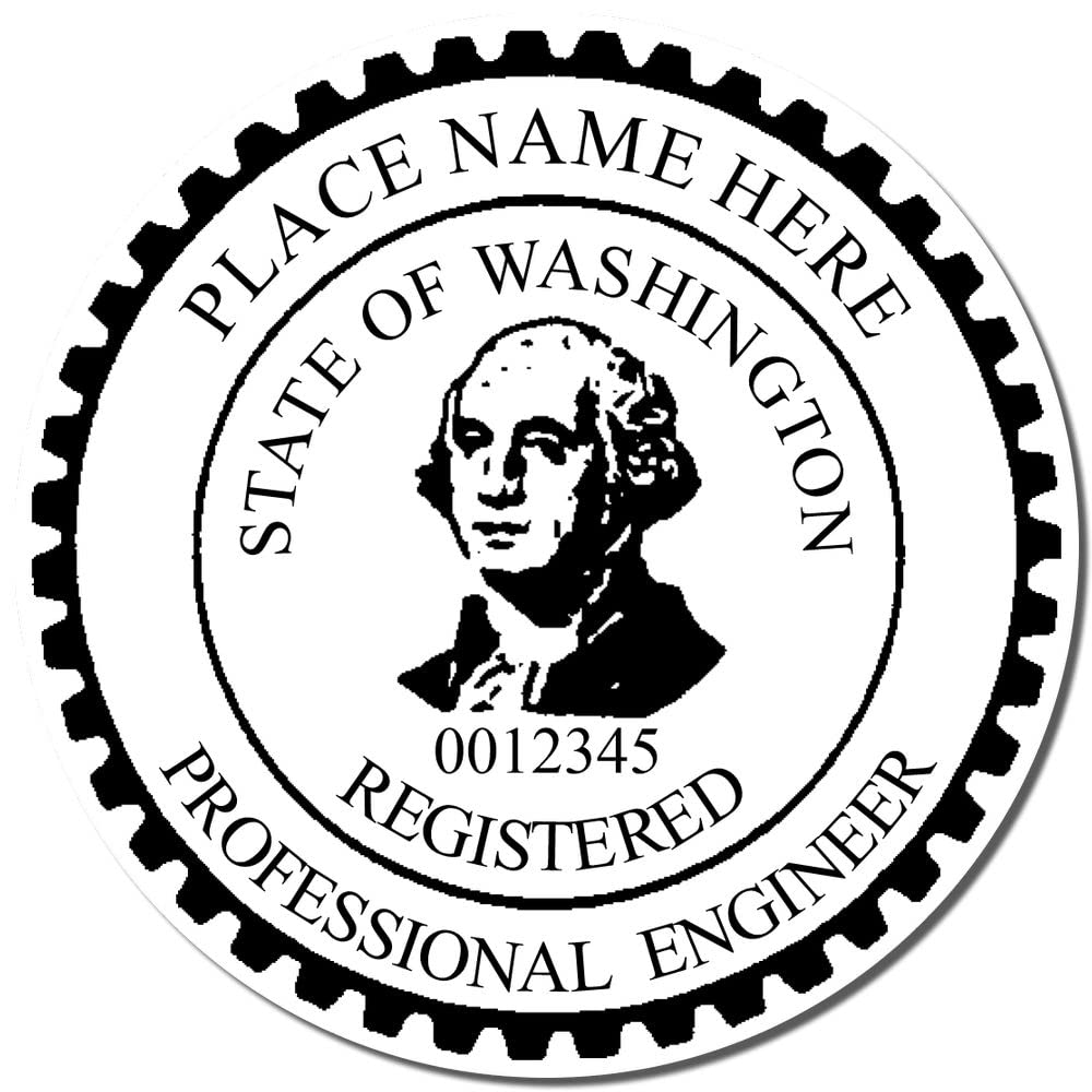 Washington Engineer Stamp Self-Inking, PE Stamp Washington - Premium Quality, 1-3/4 Size Stamp for Washington Professional Engineer - Ideal for Official Documentation - Washington WA Engineer Seal - Image 4