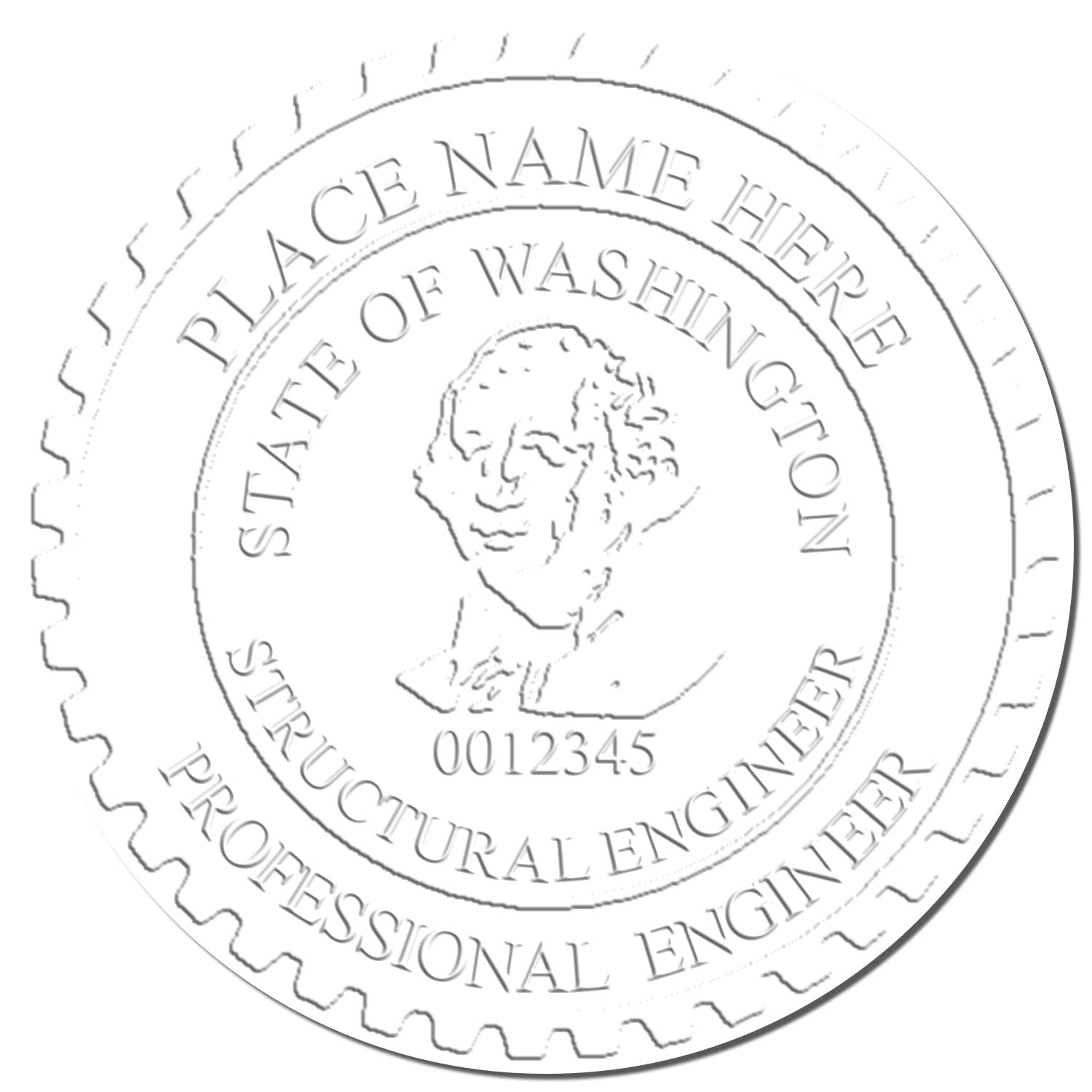 Professional Structural Engineer Seal - 1-3/4 Long-Reach Washington Structural PE Stamp, Ideal for Washington Professional Structural Engineers, Washington WA Professional Seal and Stamps - Image 4