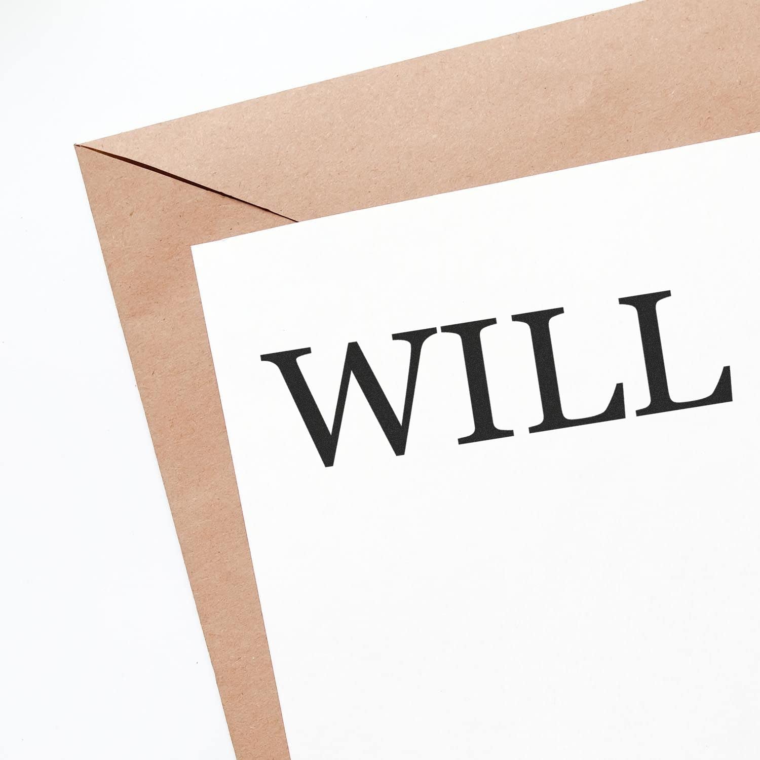 Will Legal Rubber Stamp, Medical Office Stamp, Wooden Handle Rubber Stamp, Uses Stamp Pad, Imprint Size Approx 1/2" x 1-1/2", Laser Engraved, USA Made