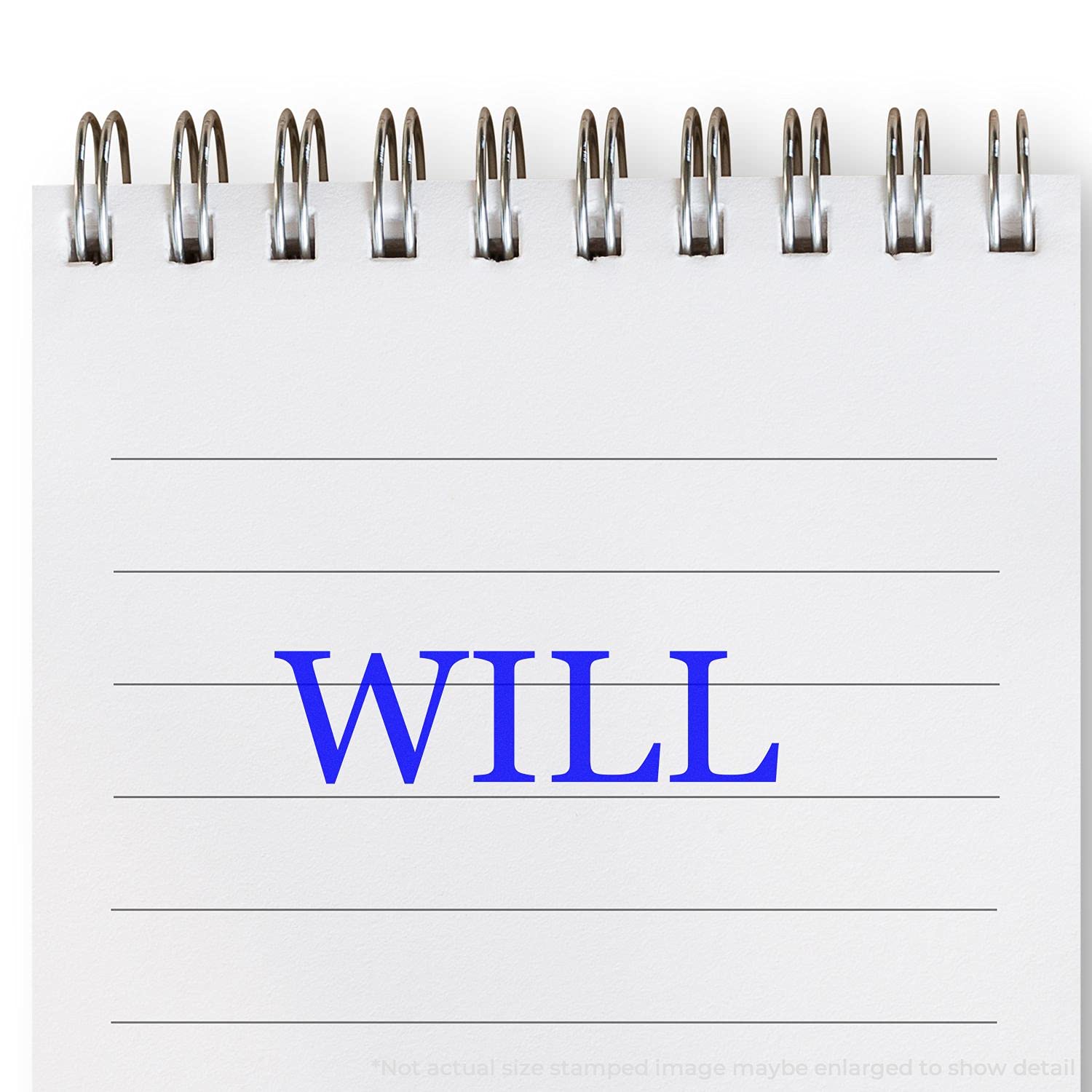 Will Legal Rubber Stamp, Medical Office Stamp, Wooden Handle Rubber Stamp, Uses Stamp Pad, Imprint Size Approx 1/2" x 1-1/2", Laser Engraved, USA Made - Image 3