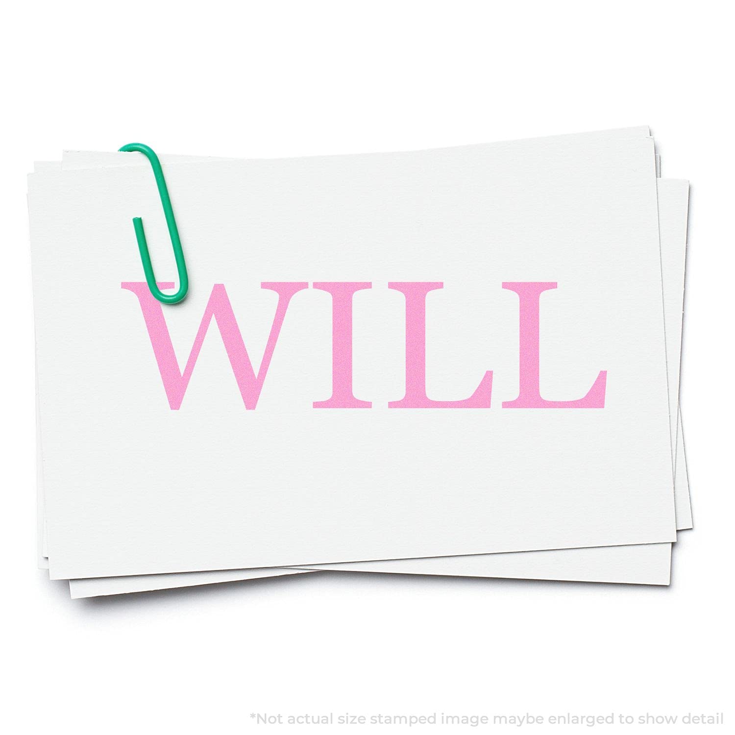 Will Legal Rubber Stamp, Medical Office Stamp, Wooden Handle Rubber Stamp, Uses Stamp Pad, Imprint Size Approx 1/2" x 1-1/2", Laser Engraved, USA Made - Image 4