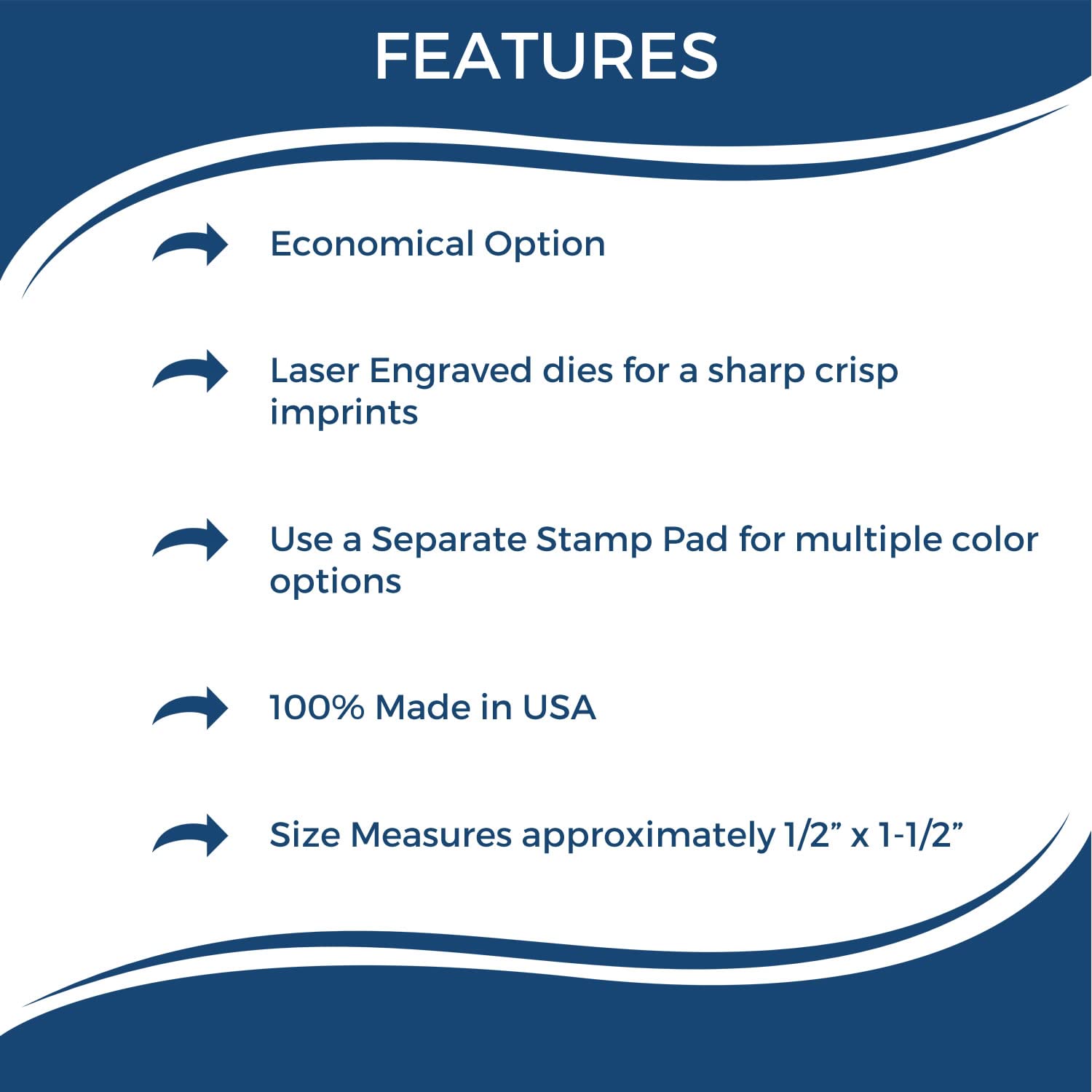 Bank Stamp ATM Rubber Stamp, Accounting Office Supplies, Wooden Handle Rubber Stamp, Uses Stamp Pad, Imprint Size Approx 1/2" x 1-1/2", Laser Engraved, USA Made - Image 5