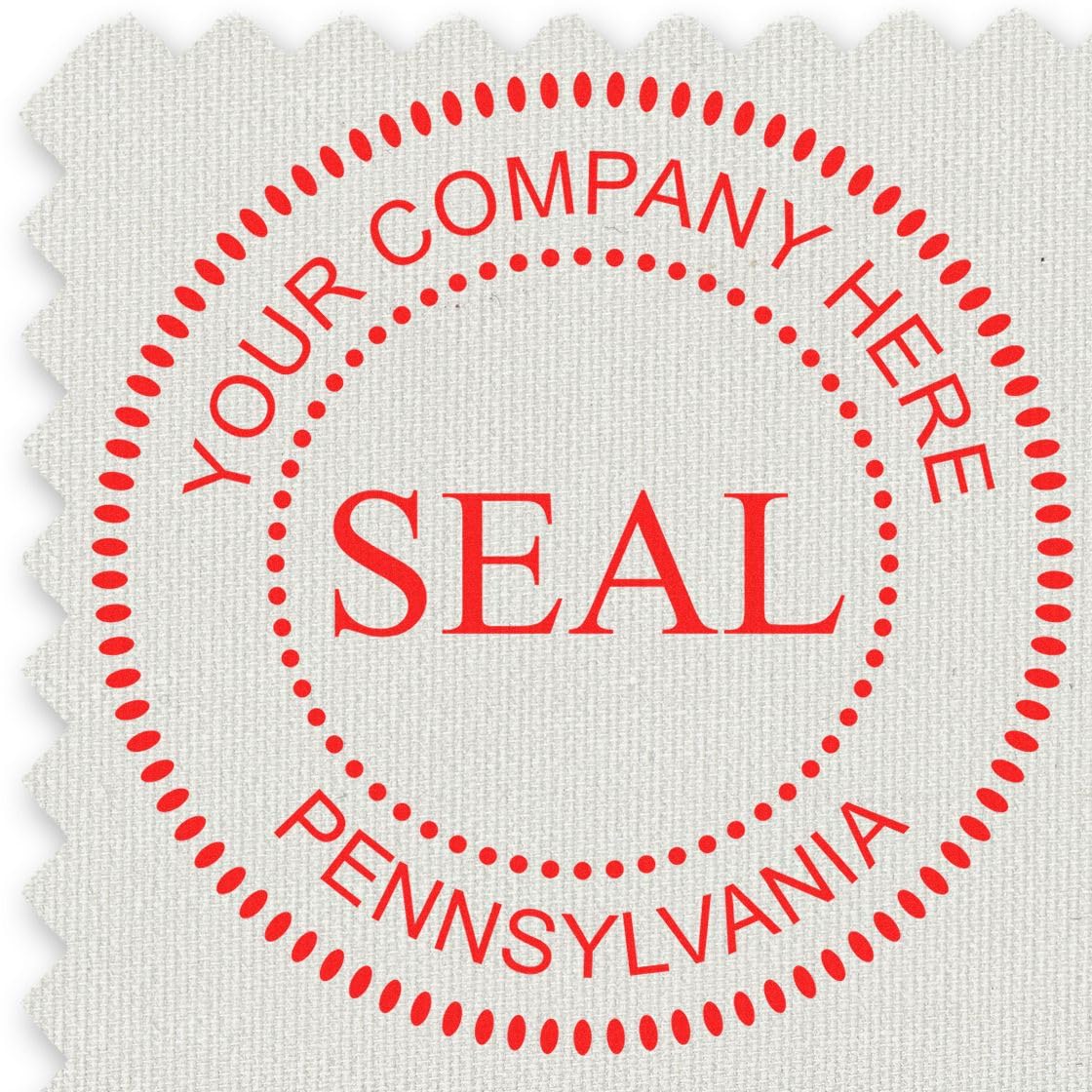 Wood Handle Pennsylvania Corporate Seal Rubber Stamp, C-Corp Seal or S-Corp Seal, 1-5/8, Uses Stamp Pad, PA Corporate Stamp, Custom Made Corporate Stamp, Custom Made Company Inking Stamp, PA Stamp - Image 7