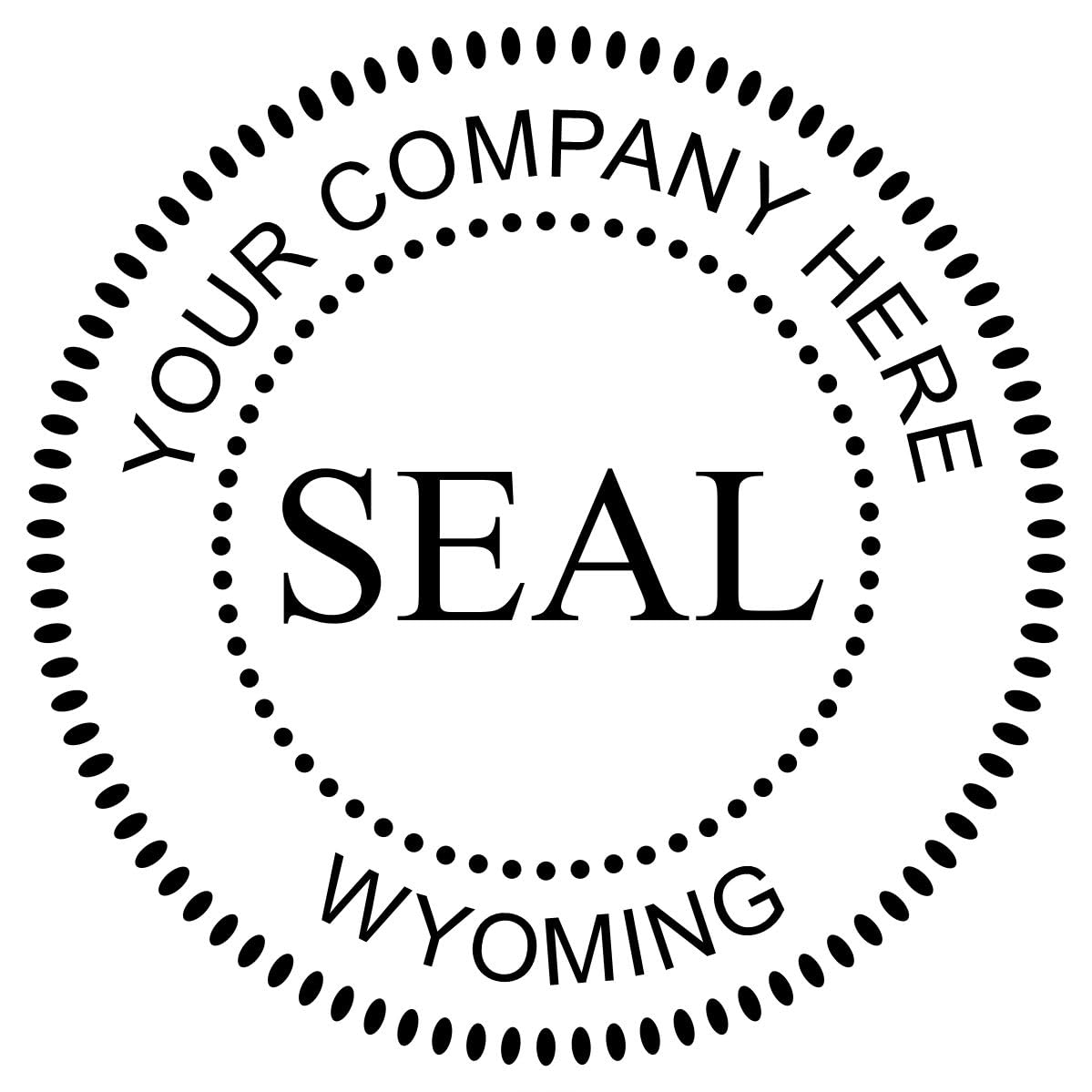 Wyoming Self-Inking Corporate Seal Stamp, 1-5/8 Size, Wyoming Company Stamp, Personalized, Custom Business Corporate Seal, Personalized Corporation Seal Stamp, Self-Ink Stamp, WY Stamp - Image 8